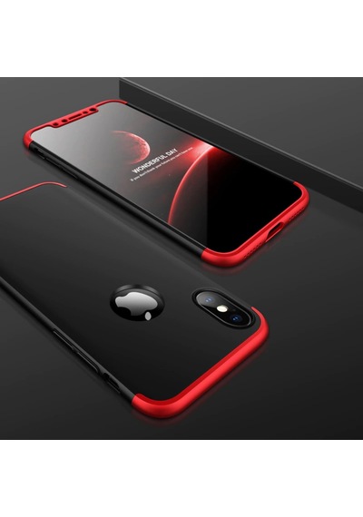 Apple Uyumlu iPhone X Xs Kılıf 3 Parçalı 360 Tam Korumalı Gkk Kapak
