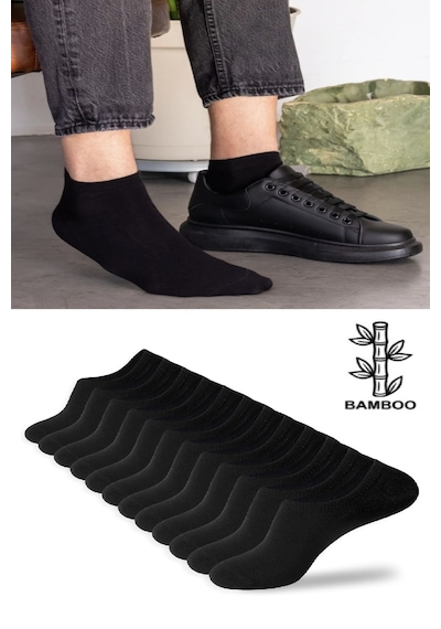 Ozzy Socks 12 Çift Bambu Siyah Erkek Dikişsiz Patik Çorap 4 Mevsim Dayanıklı Topuk Ve Burun Siyah Ozzy Socks 12 Çift Bambu Siyah Erkek Dikişsiz Patik Çorap 4 Mevsim Dayanıklı Topuk Ve Burun Siyah