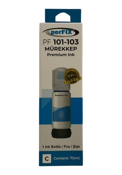 Perfıx Pf T103c Mavi Şişeli Mürekkep 70 Ml