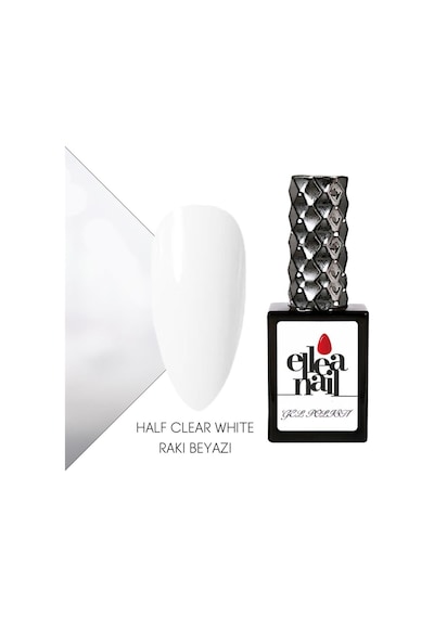 Ellea Nail Kalıcı Oje Half Clear Whıte Rakı Beyazı