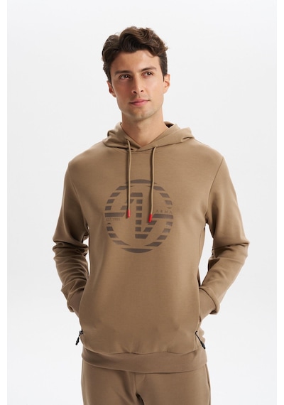 AR-MA Arma Erkek Slim Fit Örme Interlok Kapüşonlu Kanguru Cepli Sweatshirt Yazı Baskılı %80 Pamuk %14 Polyester %6 Elastane K30254685302 Gri - Bej AR-MA Arma Erkek Slim Fit Örme Interlok Kapüşonlu Kanguru Cepli Sweatshirt Yazı Baskılı %80 Pamuk %14 Polyester %6 Elastane K30254685302 Gri - Bej