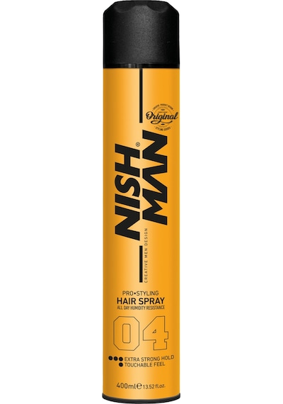 Nish Man 04 Ekstra Güçlü Tutuş Saç Spreyi 400 ML