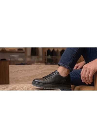 Growish Gd0107 Hakiki Deri 4 Mevsim Poli Taban Uzun Süre Ayakta Kalmaya Uygun Siyah Spor Klasik Sneaker Ayakkabı Buz - Siyah Growish Gd0107 Hakiki Deri 4 Mevsim Poli Taban Uzun Süre Ayakta Kalmaya Uygun Siyah Spor Klasik Sneaker Ayakkabı Buz - Siyah