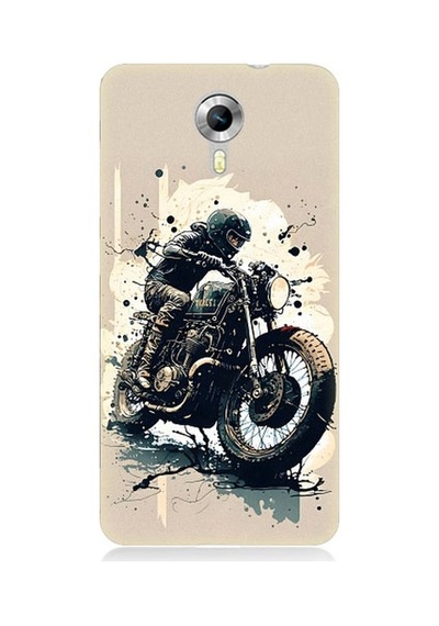 General Mobile Discovery 4g Uyumlu Motorsikletçi Desenli Silikon Kılıf