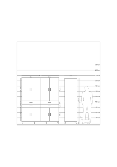 Kronos Gardrop 8 Raflı 4 Çekmeceli 8 Kapaklı 176x59x221 Çam-çam Çam Kronos Gardrop 8 Raflı 4 Çekmeceli 8 Kapaklı 176x59x221 Çam-çam Çam