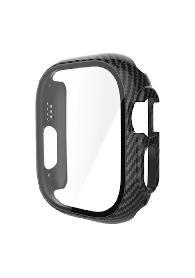Apple Watch CARBON Ultra 49mm Kılıf Kasa Ve Ekran Koruyucu 360 Derece Koruma