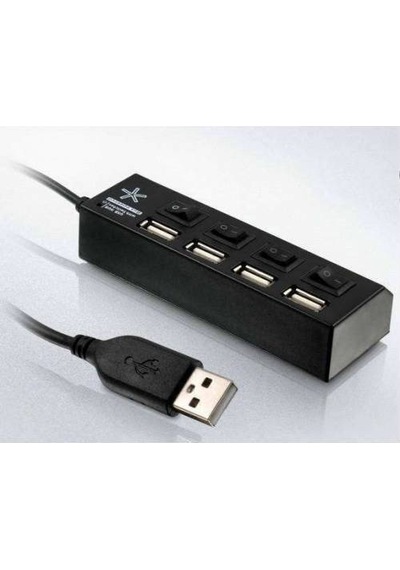 Cyber 4 Çoklayıcı Usb 2.0 Hub On/Off Lu