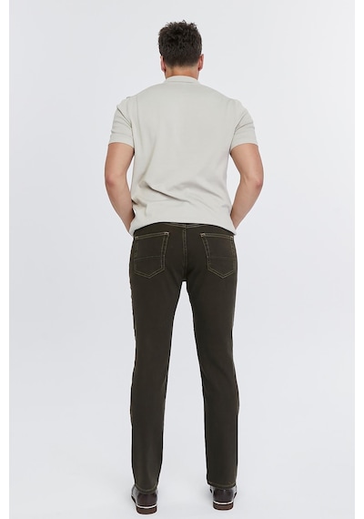 Cedy Denim Regular Fit Jean Martin Yüksek Bel Standart Kesim Esnek Kot Pantolon C336 Kahverengi
