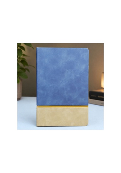 Kişiye Özel Ajanda Set Vıp Defter & Kalem & Anahtarlık Set - Mavi Mavi