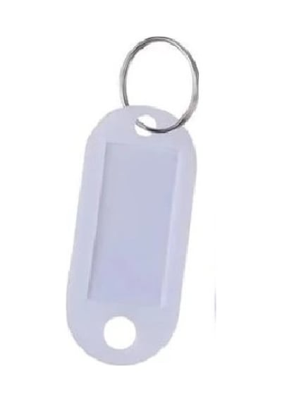 Schulzz Beyaz Renk 10'lu Set Plastik Anahtarlık