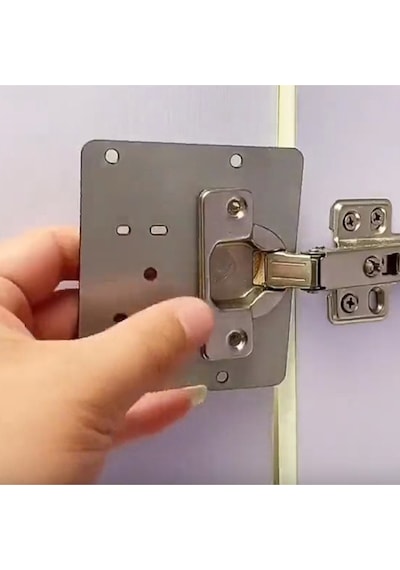 Gkd Dolap Kapak Taş Menteşe Tamir Sacı Nobel Pratik Onarım Kiti Yuva Saçı Tablası 8x8.5 Cm 10 Adet Gümüş