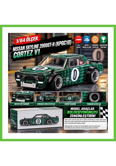 Bezos X Kaido House 1/64 Nissan Skyline 2000gt-r Kpgc10 Cortez V1 Dmc