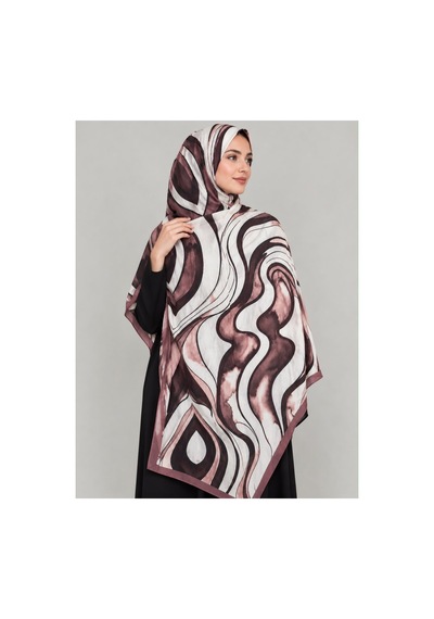 Ardün Hijab Desenli Bambu Kraş Şal Tok Duran Kadın Şal Bej - 938078175 Bej