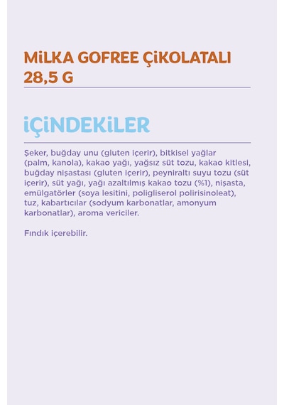 Milka Gofree Çikolatalı Gofret 25 x 28 G