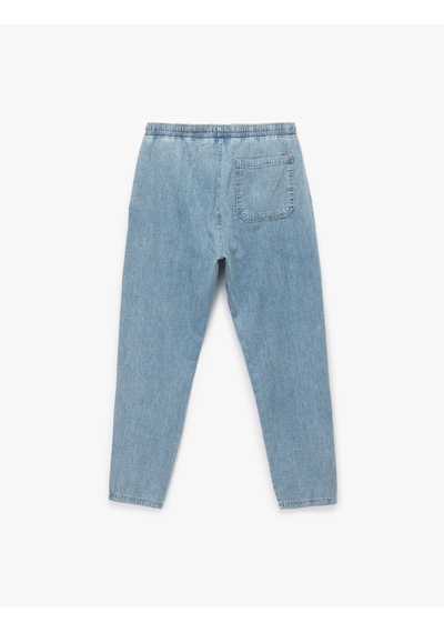 Koton Pamuklu Cep Detaylı Beli Bağcıklı Bol Kalıp Jean Pantolon Açık İndigo 6wam40116nd Açık İndigo Koton Pamuklu Cep Detaylı Beli Bağcıklı Bol Kalıp Jean Pantolon Açık İndigo 6wam40116nd Açık İndigo