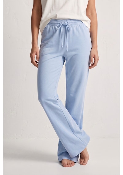 Elemge %100 Pamuk Süprem Compact Penye Tok Kumaş Kadın Pijama Altı Bol Kalıp Mavi Geniş Paça Ipli Terletmez Alt Cepsiz Nefes Alan Elemge %100 Pamuk Süprem Compact Penye Tok Kumaş Kadın Pijama Altı Bol Kalıp Mavi Geniş Paça Ipli Terletmez Alt Cepsiz Nefes Alan