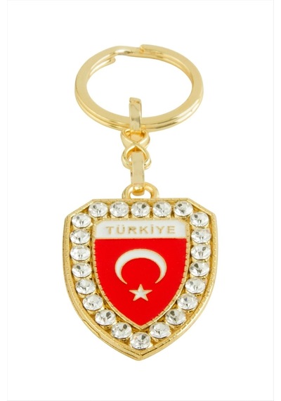 Ay Yıldız Taşlı Anahtarlık