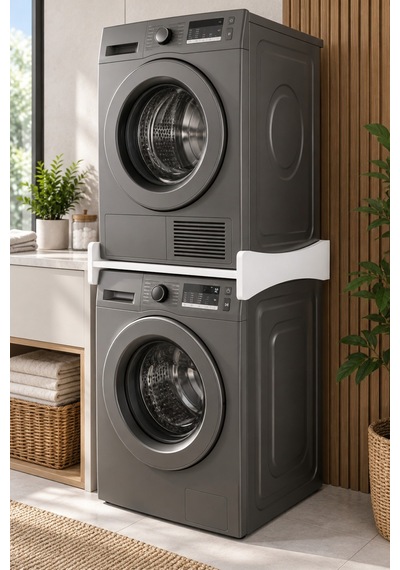 Sulorahome Çamaşır Ve Kurutma Makinesi Üst Üste Koyma Ara Bağlantı Tablası - Beyaz