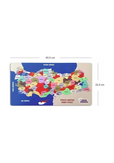 81 Parça Ahşap Türkiye Haritası Puzzle Eğitici Ve Öğretici Ahşap Türkiye Haritası Puzzle