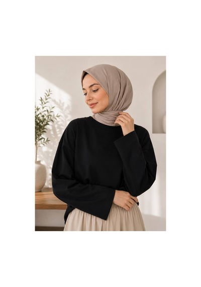 Öners Kadın Tesettür Body Siyah Siyah