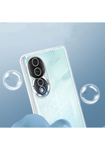 Huawei Uyumlu Honor 90 Kılıf Zore Şeffaf Süper Silikon Kapak