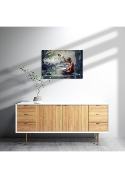 Cakasepetim Buddhist Çocuk Ahşap Mdf Tablo