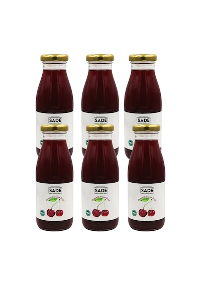 Sade Organik Vişne Suyu 250 Gr 6 Li Paket
