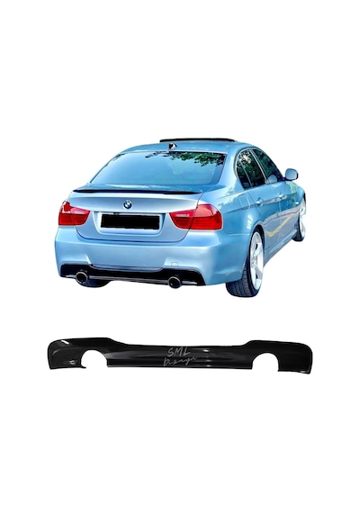 BMW E90 Difüzör (Plastik) E90 Arka-Tampon-Difizör-Ek