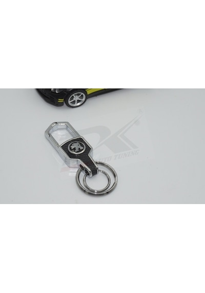Peugeot Uyumlu Logo Amblem Deri Metal Stil Anahtarlık