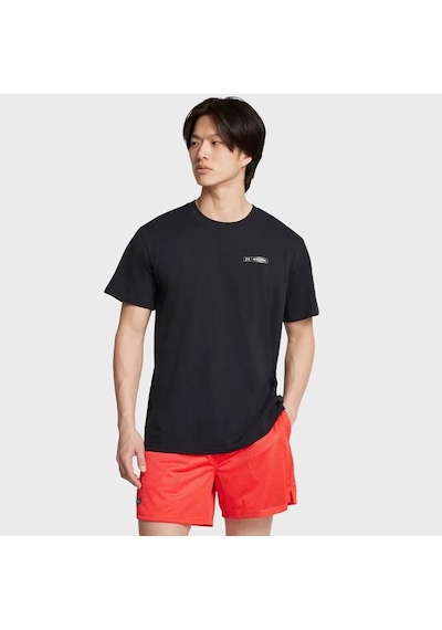 Under Armour Heavyweight Armour Label Erkek Siyah Polo Yaka Tişört