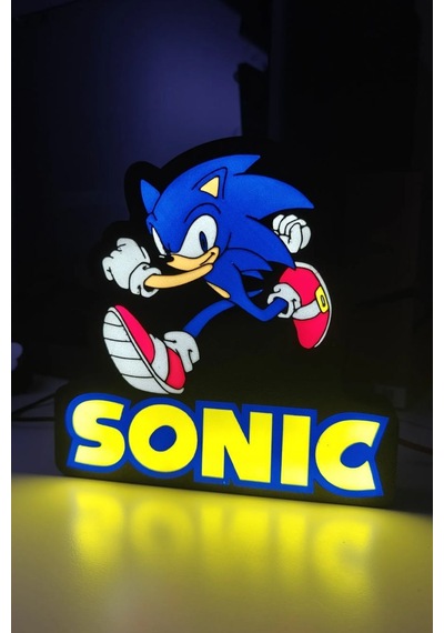 Sonic Tasarımlı Gece Lambası Çok Renkli