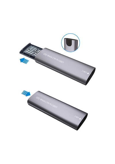 Maxgo 3145 Usb 3.1 Type C To Pci-e Express Nvme Ssd M.2 M-key Hard Disk Kutusu