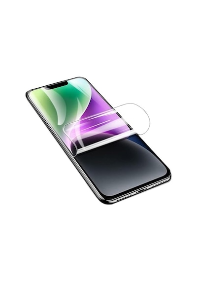 İphone 15 Pro İçin Ekranı Tam Kaplayan Nano Esnek Cam Uzun Ömürlü Parlak Ekran Koruyucu Nano Esnek Temperli Cam