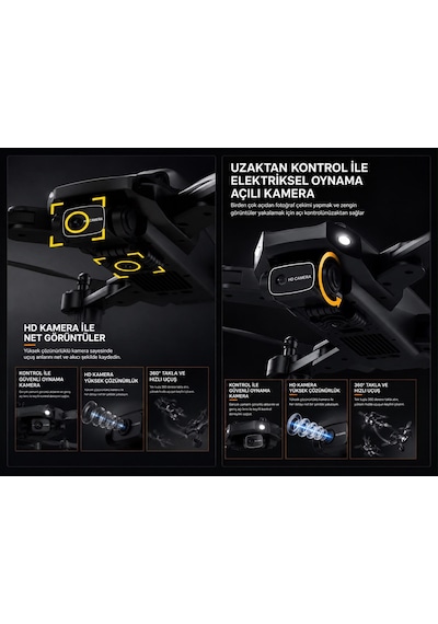 E968s Drone Çift Kameralı Engel Kaçınma Fırçasız Motor Elektirikli Kamera Akıllı Eve Dönüş Başsız Mod Katlanabilir Akıllı Hover Wifi Cam Uygulaması Telefondan Kontrol E968s Drone Çift Kameralı Engel Kaçınma Fırçasız Motor Elektirikli Kamera Akıllı Eve Dönüş Başsız Mod Katlanabilir Akıllı Hover Wifi Cam Uygulaması Telefondan Kontrol