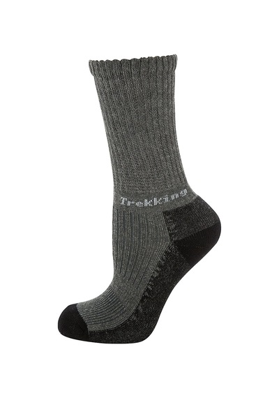 Thermoform Trekking Extra Dolgulu, Darbe Emici Kışlık Unisex Çocuk Çorap Antrasit Renkli