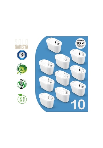 Brita Maxtra+ Pro Uyumlu Purepro Su Arıtma Surahi Filtresi 10 Adet