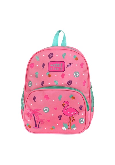 Pembe Flamingo Desenli Anaokulu Kreş Sırt Çantası Okula Dönüş Su Geçirmez Pembe