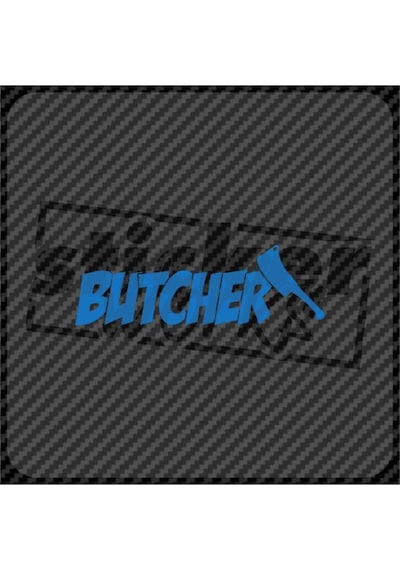 Butcher Hologram Sticker Parlament Mavi