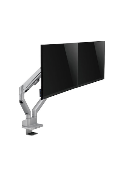 17-32 İnç Uyumlu İki Kollu Amortisörlü Gri Monitör Kolu Ldt62-c024
