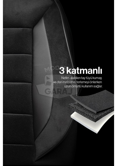 Universal Ortopedik Tay Tüyü Koltuk Kılıfı Ön-arka Takım 2+1 Uyum