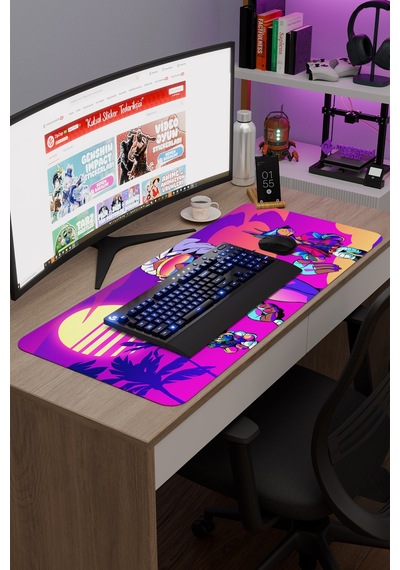 Brawlhalla Kaymaz Dikişli Kauçuk Oyuncu Mousepad V4 - 90x40 Xxl Gaming Mouse Pad Fare Altlığı