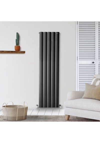 900mm X 795mm Yüksek Isı Kapasiteli Dekoratif Dikey Lilac Aluminyum Radyatör Antrasit