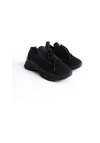 Kadın Rocco Siyah Triko Taşlı Spor Ayakkabı & Sneaker Siyah1 Siyah