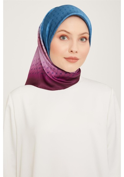 Armine Twill İpek Eşarp 23ka9003 55 Mavi