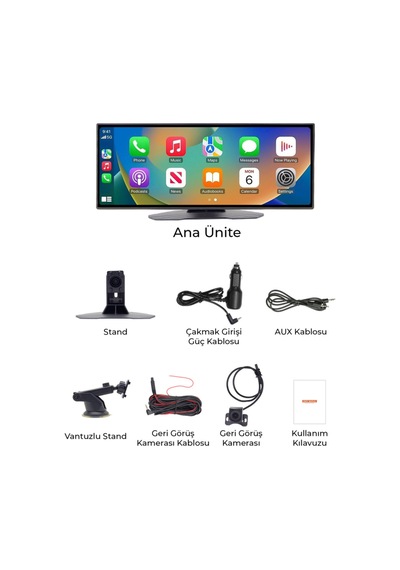 Cpnvx-001 Vionex Kablosuz Car Play Adaptörü - Siyah 7.0 İnç