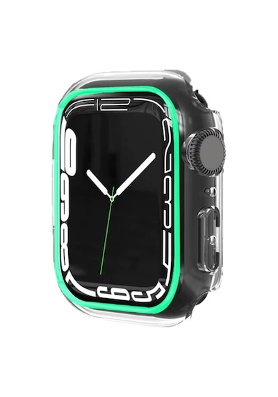 BİNANO Apple Uyumlu  Watch 42MM FOSFORLU KASA VE EKRAN KORUYUCU YEŞİL
