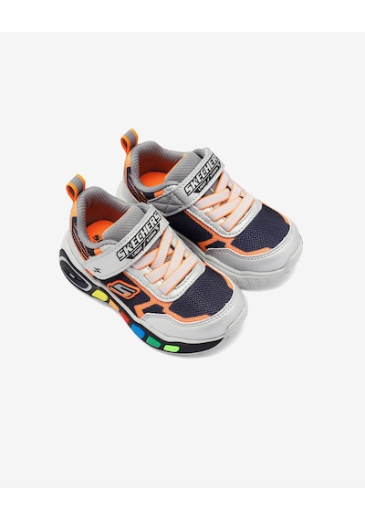 Skechers Play Scene - Storm Brights Küçük Erkek Çocuk Gri Spor Ayakkabı 407606n Slbk Gri