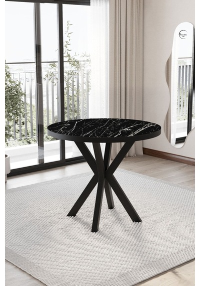 Elma Mutfak Masası Takımı Yuvarlak 4 Kişilik Mutfak Yemek Masa Takımı Siyah Gri Siyah Mermer Elma Mutfak Masası Takımı Yuvarlak 4 Kişilik Mutfak Yemek Masa Takımı Siyah Gri Siyah Mermer