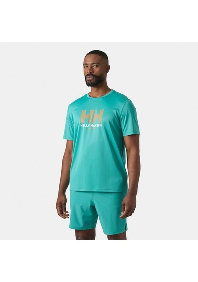 Helly Hansen Tech Graphic 2.0 Erkek Turkuaz Tişört -turkuaz