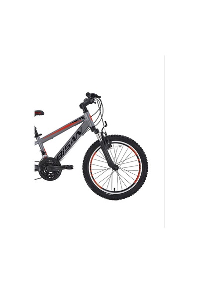 Bisan Cooper Çocuk Bisikleti 30 Cm Md 24 Jant 21 Vites Füme Kırmızı Füme - Kırmızı